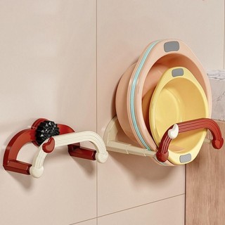 Móc cốc hút WEAVELYF, Giá đựng chậu rửa bằng kính thiên văn chống nước đa chức năng, Tiết kiệm không gian Chịu tải lớn Kệ lưu trữ treo tường Phòng tắm