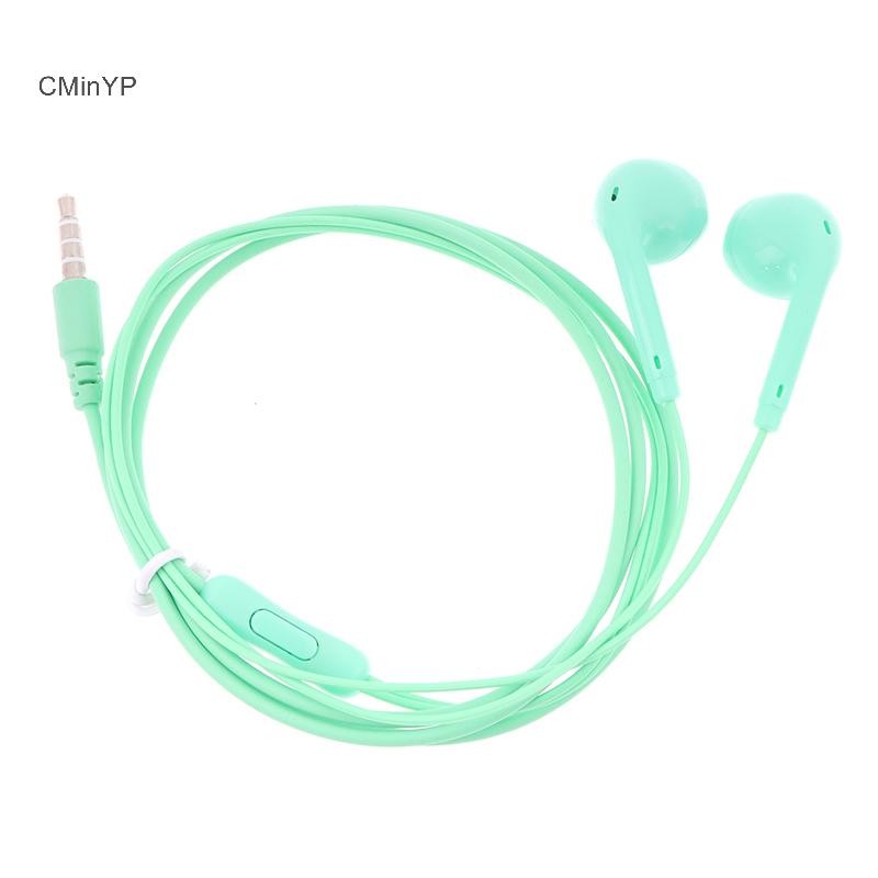 Cminyp U19 Tai nghe có dây bề mặt mịn Tai nghe siêu trầm 3,5 mm có Mic tích hợp Tay khử tiếng ồn Tai nghe nhạc Glory