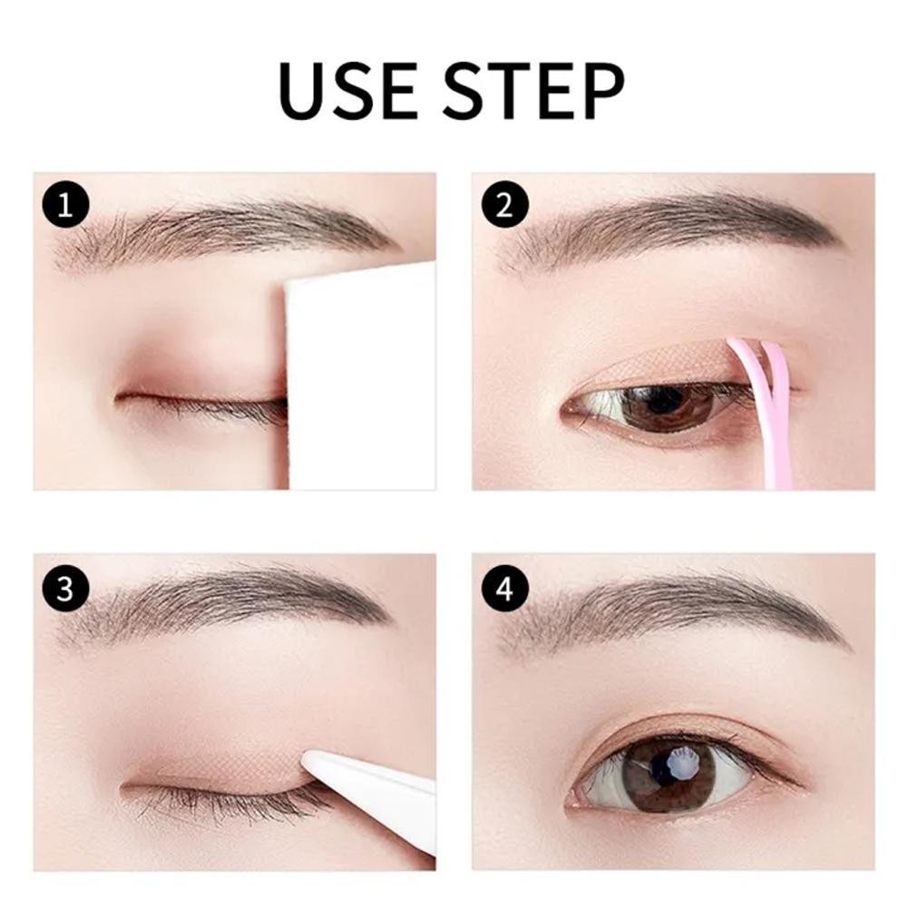 Vô Hình Đôi Lông Mi Băng Trong Suốt Mí Mắt Ren Mắt Dụng Cụ Trang Điểm Chống Thấm Nước Y2b4
