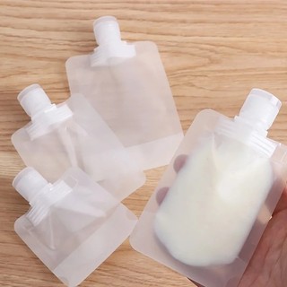 Túi đóng gói chất lỏng dưỡng da SFSE-30 / 50 / 100ml - Để đựng mỹ phẩm dầu gội - Di động, tái sử dụng, trong suốt - Túi đựng vòi đứng bằng nhựa - Túi đóng gói du lịch chống rò rỉ