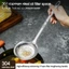 YYlingx Muỗng Skimmer Mỡ, Thép không gỉ 304 Lưới mịn Dầu Dregs Câu cá, Dầu mỡ đa chức năng Loại bỏ bọt Percolator Thiết kế lỗ treo bộ lọc nồi nóng Dụng cụ tiện ích nhà bếp