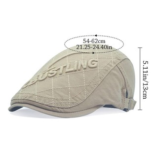 [Còn hàng] Mũ phẳng NOOKSTORY Cabbie, Mũ nồi Cotton chống tia cực tím, Mũ Newsboy thông thường có thể điều chỉnh thời trang mùa hè
