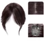 DELMER 3D Giữa Phần Nổ, Phần Mở Rộng Tóc Bên Viền Tóc Top Nổ, Tự Nhiên Full Cover Với Toupee Tổng Hợp Giả Nổ Nữ