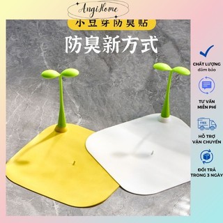 Nắp đậy cống thoát nước bằng silicon hình mầm cây dễ thương độc đáo 15x15cm ANGIHOME