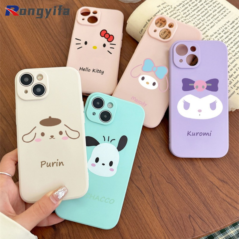 Vỏ Hello Kitty Giai Điệu Cho Samsung Galaxy S10 4G S10 Plus S10E S9 Plus S8 Plus S10 Lite Note 20 Ultra 10 Lite 10 Plus 9 8 Ốp Điện Thoại Cặp Đôi Kuromi Pochacco Dễ Thương