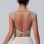 Áo tập Yoga thể thao không tay hở lưng Áo Crop Top chạy bộ tập Yoga nhẹ