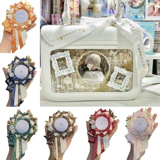 ASHCER Anime Huy Hiệu Giá Đỡ, Cosplay Trang Trí Chân Nhẹ Đế Trưng Bày, Phong Cách Cổ Điển Hoa Sang Trọng Pin Bảo Vệ Lấp Đầy Ita Túi Trang Trí Khay JK Phụ Kiện