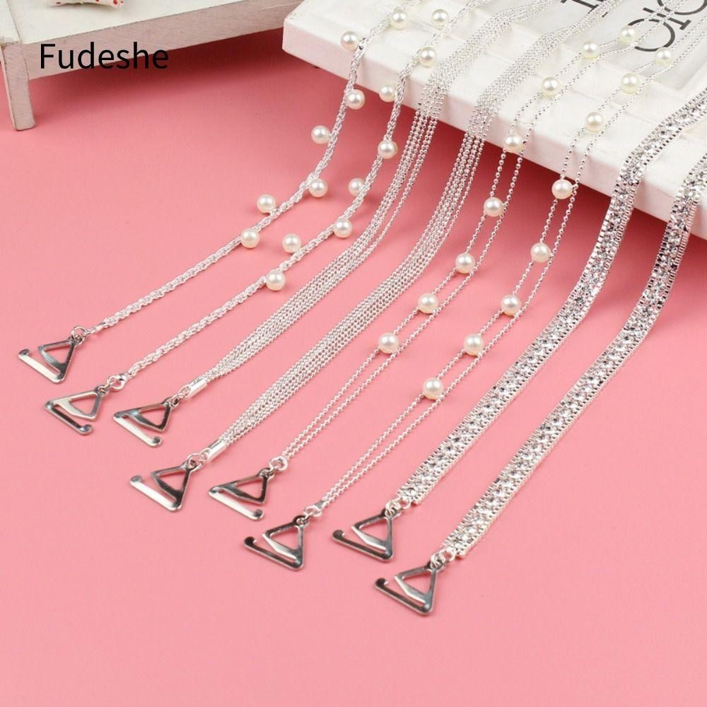 Fudeshe đeo áo ngực, Dây đeo đồ lót chống trượt bằng kim loại, Dây đeo vai có thể điều chỉnh bằng kim cương giả