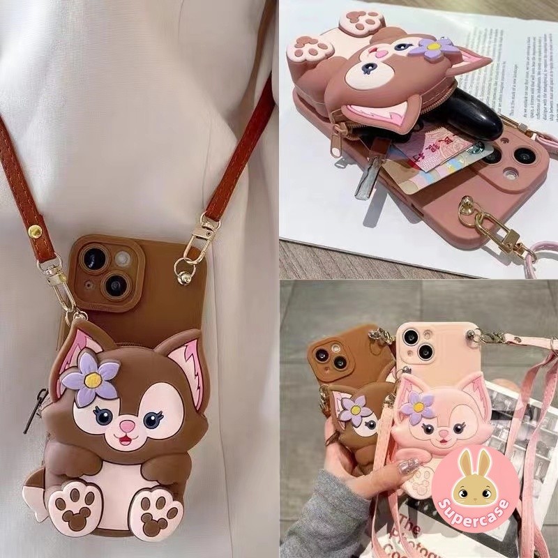 Linabell Vỏ Cho iPhone 15 14 13 12 Pro Max 15 14 Plus 13 12 mini Cat Paw Ví Điện Thoại Có Dây Buộc Dài Cô Gái Dễ Thương CardHolder Bìa Mềm