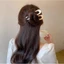 Trâm cài tóc chữ U phong cách cổ điển ,búi tóc cổ điển màu bóng trơn đơn giản,sang trọng thanh lịch giá rẻ