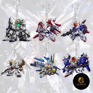 55cm Móc Khóa Di Động Phù Hợp Với Gundam Anime Acrylic Trang Trí Thùng Hoạt Hình Mặt Dây Chuyền Túi