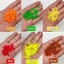 METUBE 100 CÁI Mồi Câu Cá Mềm, Đuôi T 6 Màu Mồi Câu Cá, Phụ Kiện Câu Cá 1cm Silicon Nổi Mồi Câu Cá