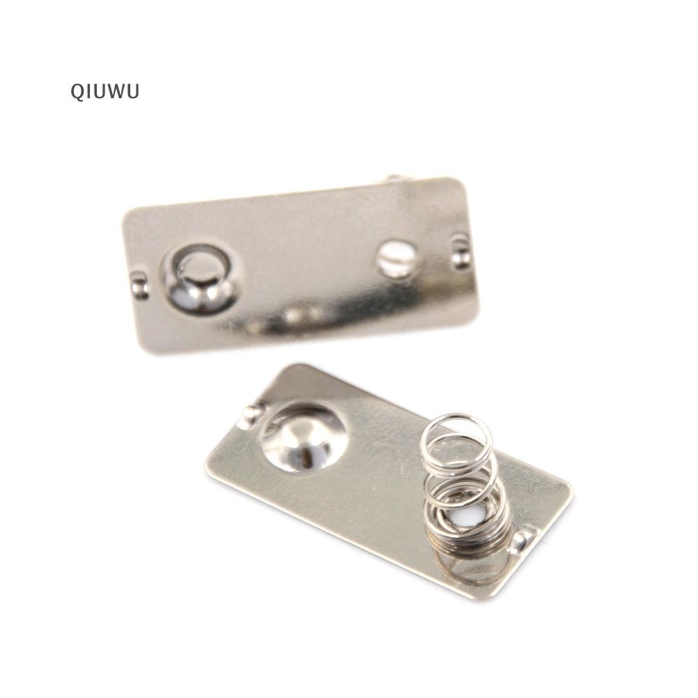 Qiuwu 10 CÁI Pin AA Tấm tiếp xúc lò xo chuyển đổi âm tích cực.