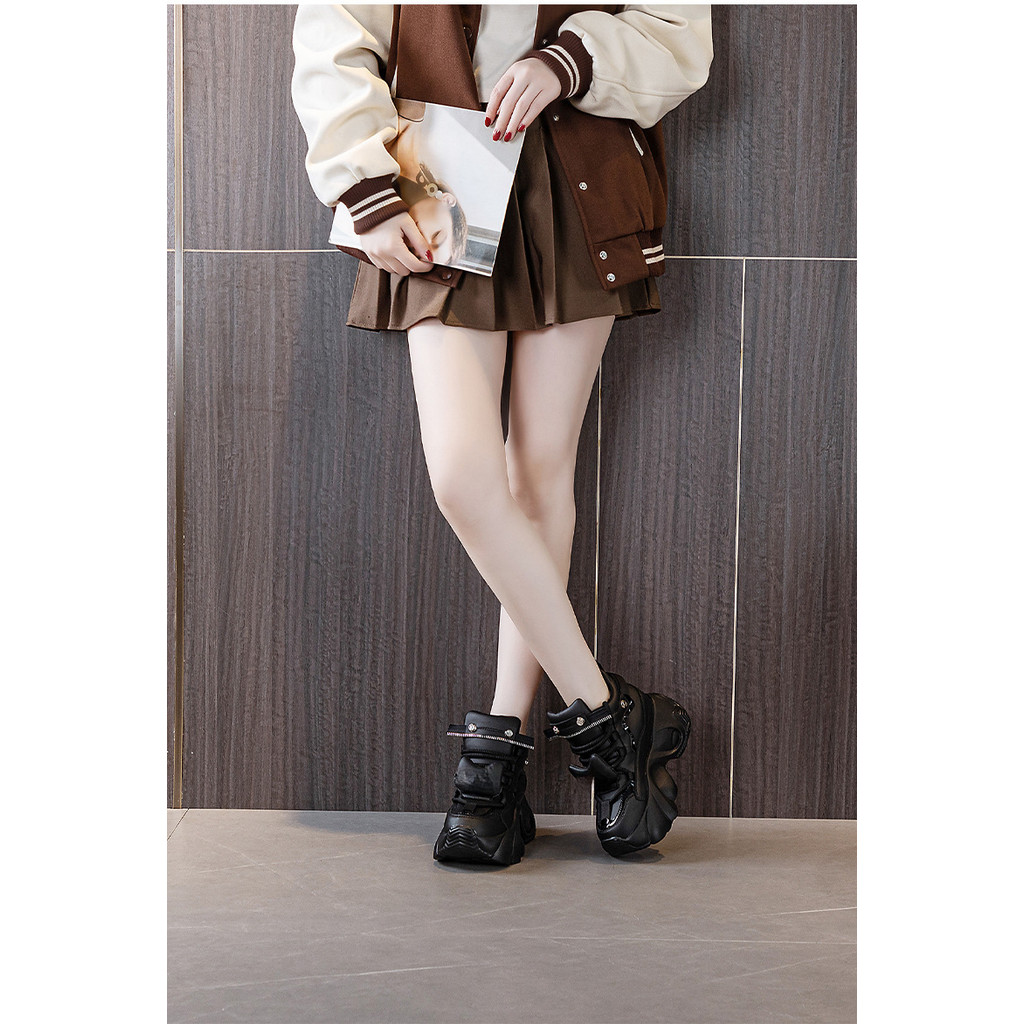 Tăng Chiều Cao 8cm Bố Giày Nữ Bốn Mùa Phù Hợp Với Giày Đế Dày Nhẹ Giày Nữ Size 34-40