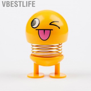 VBESTLIFE Mùa xuân bobble đầu đồ chơi mặt dễ thương xe cảm xúc trang trí nội thất búp bê cho bảng điều khiển