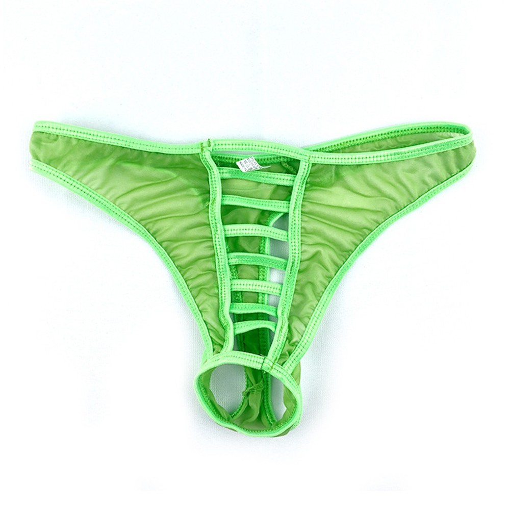 [Otorl] Quần Lót Nam Chất Lượng Cao Lưới Cá Gợi Cảm Quần Đùi Mở Đáy Thông T-Back G-String