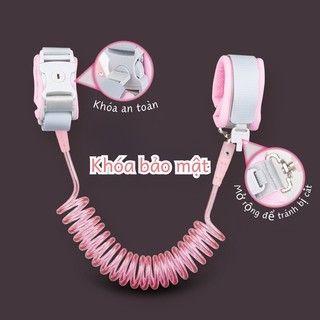 Dây dắt trẻ em đi dạo chống cắt  Myd.23 phản quang lõi thép có còi báo động, cảm biến dây dài 2M