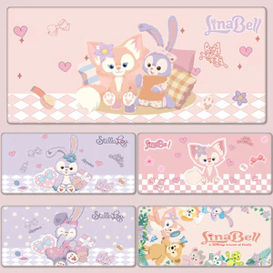 LinaBell Kawaii Mouse Pad Lớn 60x30cm Hoạt Hình Dễ Thương Stellalou Anime Bàn Phím Máy Tính Để Bàn Miếng Lót