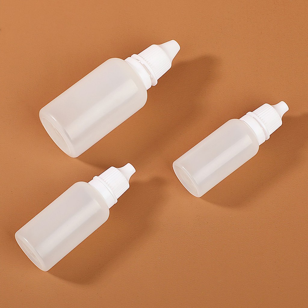 10 Vỏ lọ nhỏ mắt nhựa 3ml 5ml 10ml 20ml 30ml 50ml 100ml - Chai nhỏ giọt đựng hương liệu, chiết mực, dụng cụ spa