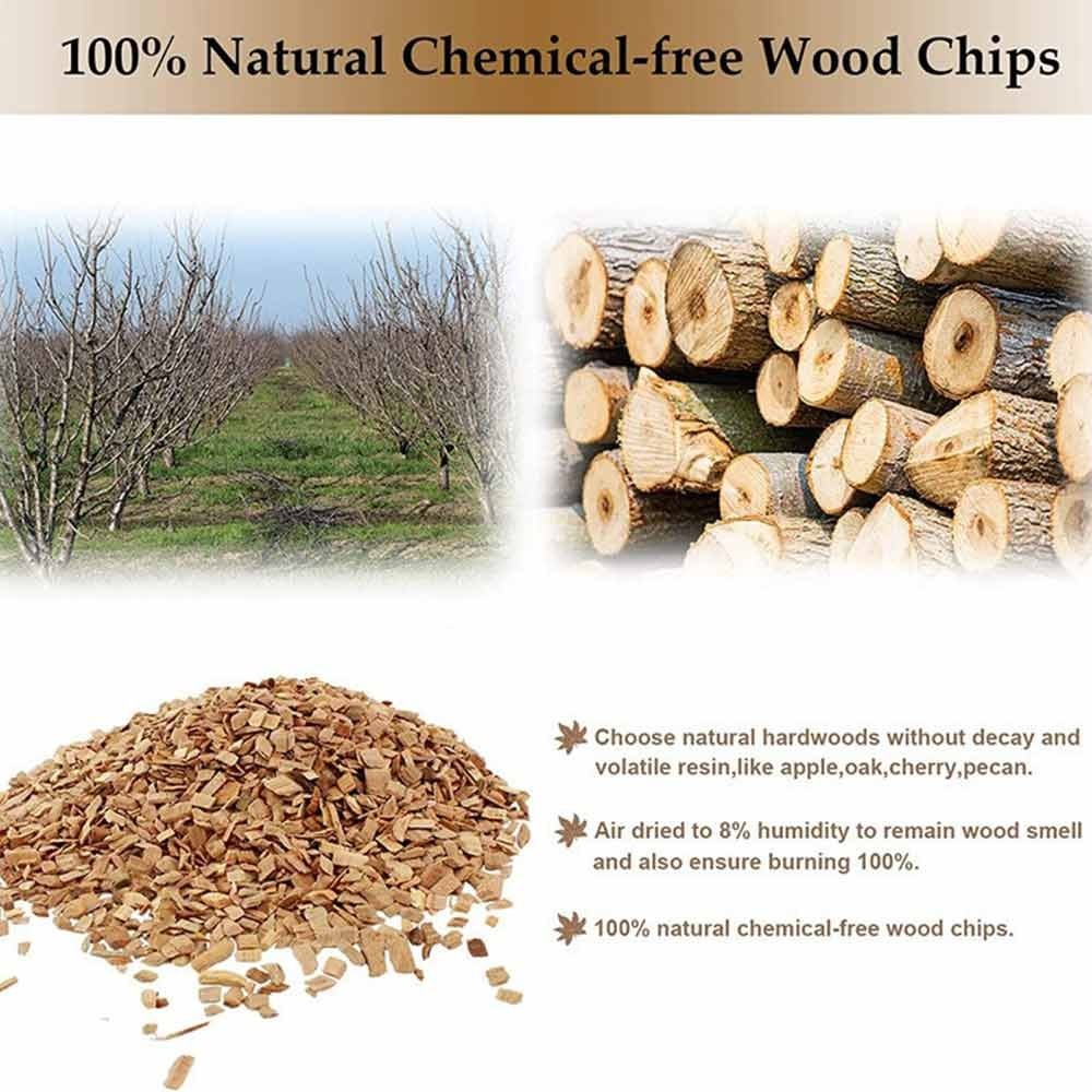 Cocktail Smoker Kit- Wooden Drink Smoking Infuser Wood Chips Whisky Bourbon Wine