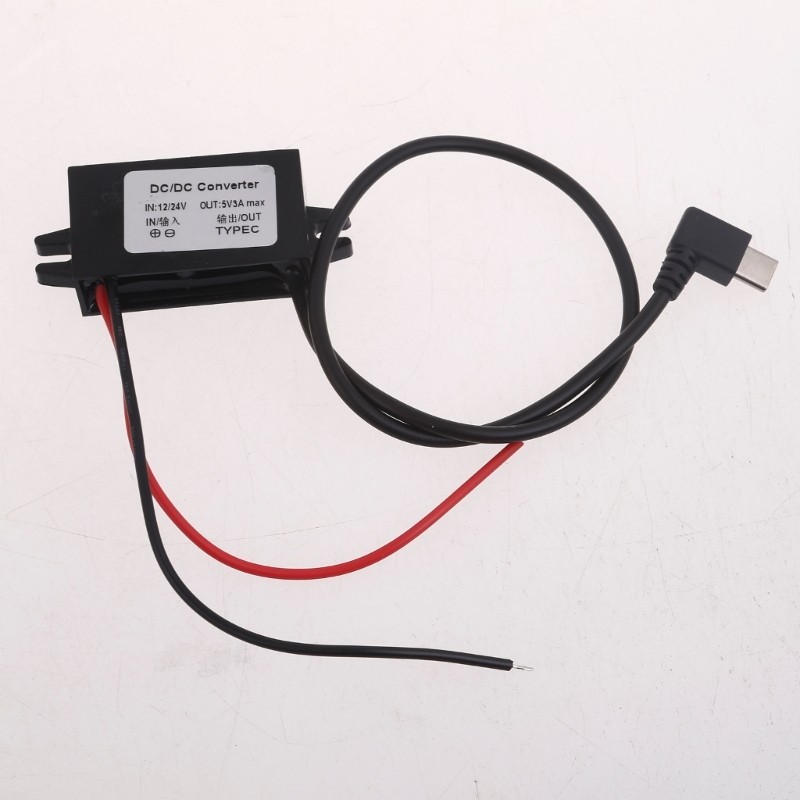 Tầm Nhìn 12V Sang 5V 3A DCDC DCDC Bước Xuống Bộ Chuyển Đổi Type-C USB Buckk Nguồn Điện Điều Chỉnh Điện Áp Xe Bộ Chuyển Đổi Nguồn Điện