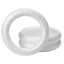 FANIELLAPOWELL 1 Vòng hoa thủ công DIY, dành cho đồ thủ công Giáng sinh Vòng xốp tròn, Polystyrene bền màu trắng 5 / 7 / 8 / 10 / 12 / 15 / 17 / 20cm Trang trí tiệc cưới