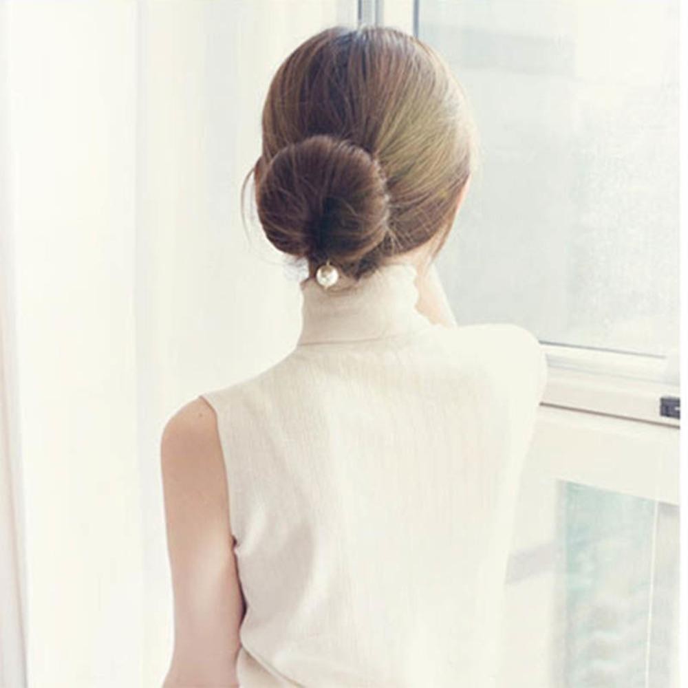 LACYES Hairstyle Twist Maker, Ngọc Trai Xốp Xốp Kẹp Tóc Bun Maker, Phụ Kiện Tóc Dễ Dàng Vòng Lớn Thời Trang Dụng Cụ Tạo Kiểu Tóc Bun Curler Bện Nữ