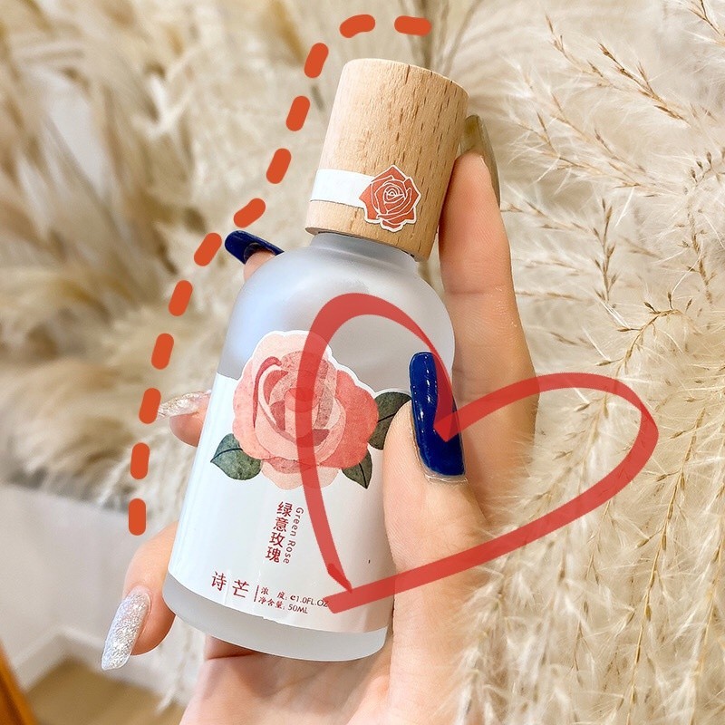 Nước Hoa Body Mist Shimang Trà Thơ Mẫu Mới Nắp Gỗ Thân Thủy Tinh Vỏ Mờ Sang Trọng