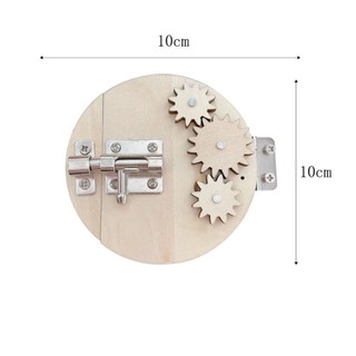 FASHIONEXPRESS Đồ chơi bảng bận rộn Montessori DIY, phụ kiện nắm tay, giác quan, công tắc, đồng hồ
