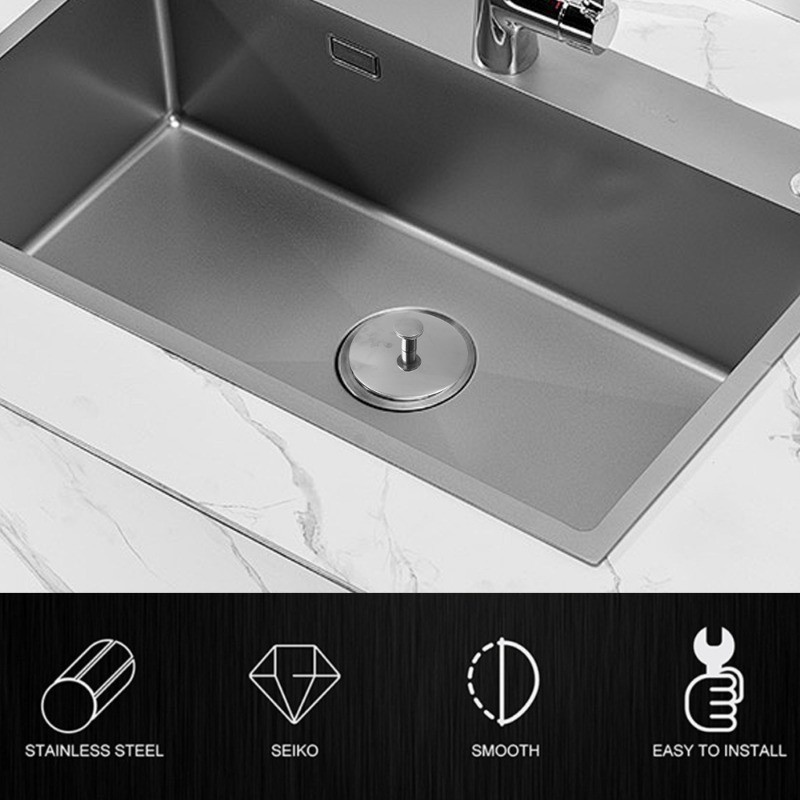 [Nổi bật] Nút chặn chậu rửa chống tắc - Nắp lỗ lọc bồn tắm - Phích cắm bồn rửa nhà bếp bằng thép không gỉ - Vỏ niêm phong cống sàn - Phụ kiện gia đình đa năng