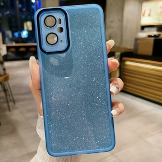 Ốp lưng OPPO A36 A76 A96 PESM10 CPH2375 CPH2333 Realme9i RMX3941 Phim bảo vệ ống kính máy ảnh gradient flash bột mạ điện Vỏ mềm trong suốt
