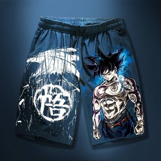 Dragon Ball Sun Ngộ Không crop quần dáng rộng mùa hè hợp thời trang cộng với kích thước quần đi biển quà tặng