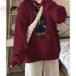 Áo sweatshirt mikebear cotton oversize In Họa Tiết Đơn Giản Cho Nữ