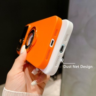 Sang Trọng Gấp Đứng Đứng Ốp lưng Từ Tính Cho iPhone 15 14 13 12 11 Pro Max 14 15 Plus Ốp Lưng Full Camera Bảo Vệ Siêu Mỏng Cứng PC Logo Lỗ Mặt Sau