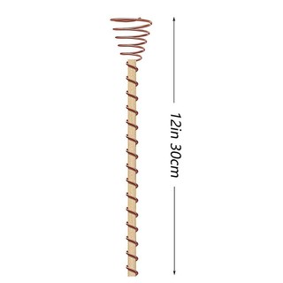 5 CHIẾC Electroculture Plant cọc Electroculture Copper Coil Ăng-ten để trồng bộ vườn