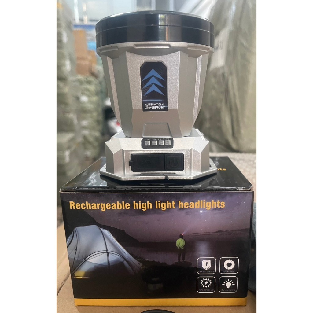 Đèn led Đội Đầu Siêu Sáng Có Thể Sạc - Lại Kèm Sạc Nhanh Dùng Cho Chạy Bộ / Cắm Trại - Siêu Sáng 1200mah AMIZIN