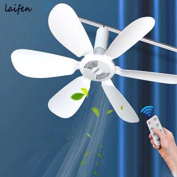 Laifen Quạt trần nhỏ Quạt mùng 6 cánh Quạt im lặng Quạt giường mini Quạt trần quạt điện gió quạt trần phòng ngủ