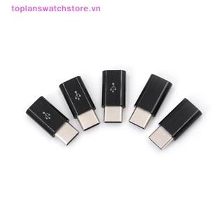 Toplanswatchstore 5 Đầu nối USB Type-C Nam sang Micro USB 3.1 Bộ chuyển đổi USB-C Công cụ chuyển đổi VN