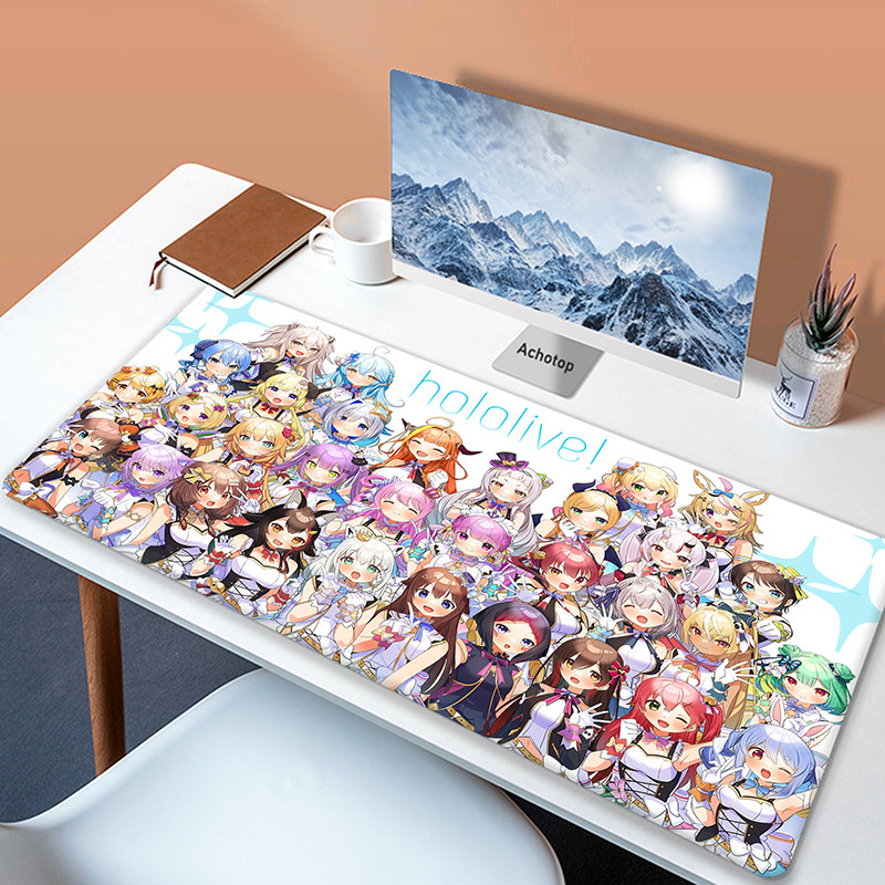 Miếng Lót Chuột Chơi Game Hololive Mousepad Game Thủ Để Bàn Thảm Bàn Phím Lớn Miếng Lót Thảm Bàn Bề Mặt Máy Tính Cho Phụ Kiện Ped Mauspad