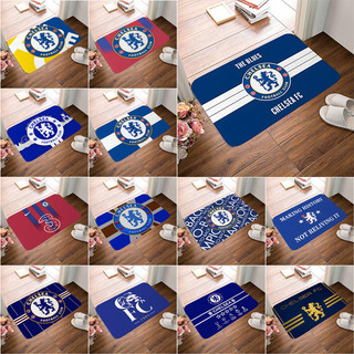 Thảm cửa Logo Chelsea FC Quà tặng thiết thực cho bạn bè Phòng ngủ Văn phòng Trang trí nội thất Thảm trải sàn chống trượt (60x40CM)