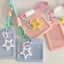 Tay áo thẻ TUYỆT VỜI, Hộp đựng thẻ ảnh bằng nhựa, có móc khóa DIY Star Mặt dây chuyền lưu trữ thẻ ID