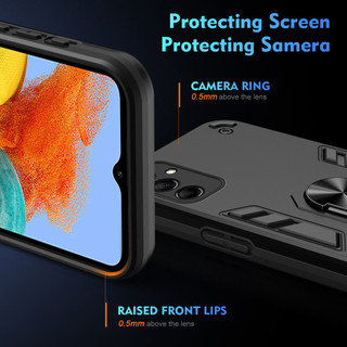 Dành Cho Samsung Galaxy M14 5G / M13 4G / M23 / F23 5G / F13 Ốp điện thoại Có Chân Đế Vòng Metel Giá Đỡ Từ Tính Lưng Cứng Mềm TPU Cạnh Chống Sốc Chống Rơi Mỏng Vỏ