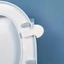 Tay cầm nắp bọc ghế ZENZON, Tay cầm nâng ghế vệ sinh bằng nhựa màu trắng, Giá đỡ Closestool Chống bẩn Thiết bị nâng nhà vệ sinh di động Du lịch