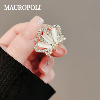 Mauropoli [Sẵn Sàng] Ngọc Trai Giả Tinh Tế Hoa Hồng Nhỏ Lấy Kẹp Tính Khí Tóc Cao Cấp Kẹp Tóc trán Nổ Kẹp Tóc Gãy Phụ Kiện Tóc Mũ Đội Đầu