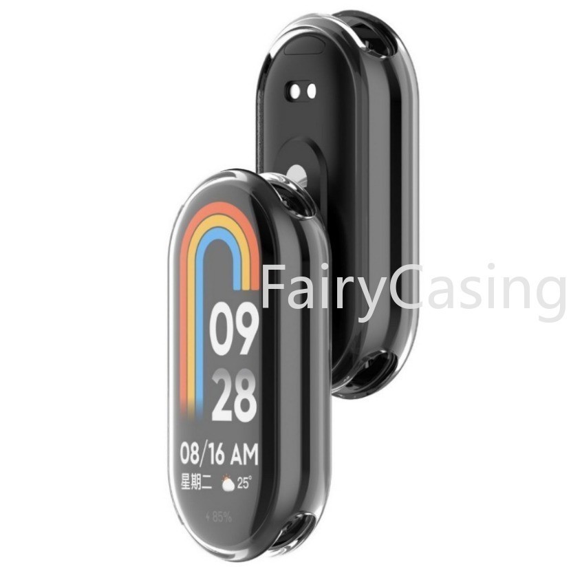 TPU Mềm Bảo Vệ Cho Xiaomi Mi Band 10 9 8 Ốp Lưng Bảo Vệ Toàn Màn Hình Vỏ Ốp Lưng Mạ