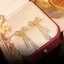 Bông tai nơ JVSUB, Bông tai pha lê Cubic Zirconia phong cách Hàn Quốc, Bông tai tua rua dài lấp lánh năm 2024 dành cho nữ