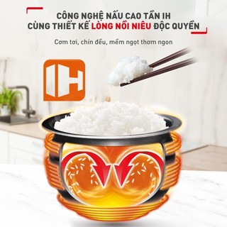 Nồi cơm điện tử cao tần mini 0.7L RK604165, 800W, 12 chương trình nấu - Bảo hành chính hãng 24 tháng
