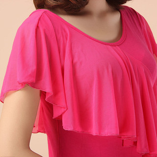Trang phục khiêu vũ vuông mùa xuân Modal Lưới nữ Lá sen ngắn tay Hiệu suất thực hành hàng đầu Trang phục khiêu vũ Latin Trang phục khiêu vũ vuông mùa xuân Modal Lưới nữ Lá sen ngắn tay Hiệu suất thực hành hàng đầu Trang phục khiêu vũ Latin 24.4.6