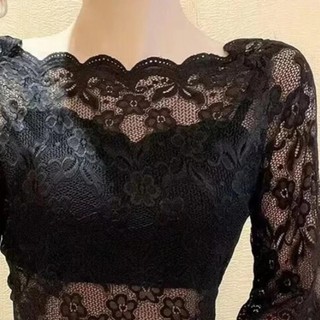 [Chất lượng cao] Áo crop top nữ THEHOMECO, Áo sơ mi nửa tay có cổ một chữ, Áo thun ren thêu thời trang dành cho nữ