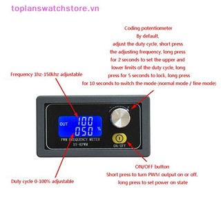 Toplanswatchstore XY-KPWM Máy phát tín hiệu 1 kênh 1Hz-150KHz Chu kỳ nhiệm vụ tần số xung Vn
